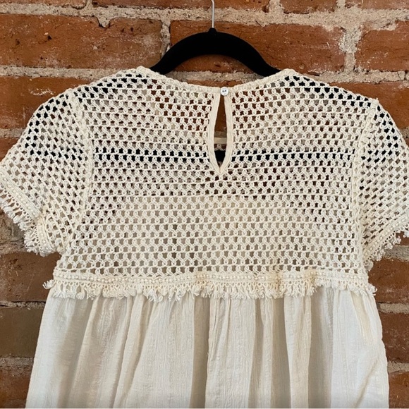 White crochet top from Anthropologie - Picture 5 of 7